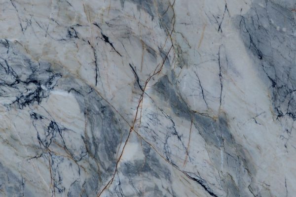 Blue Lava Quartzite countertop featuring deep blue tones, sophisticated greys, and dramatic veining