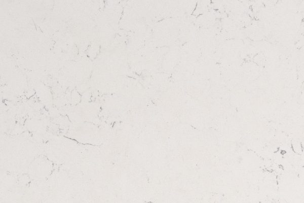Carrara Marmi Quartz countertop featuring creamy white background with soft grey veining