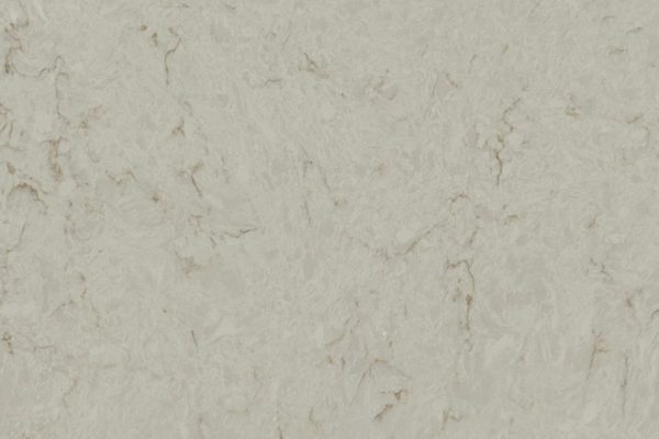 Cashmere Taj Quartz countertop featuring warm beige tones with subtle gold and taupe veins
