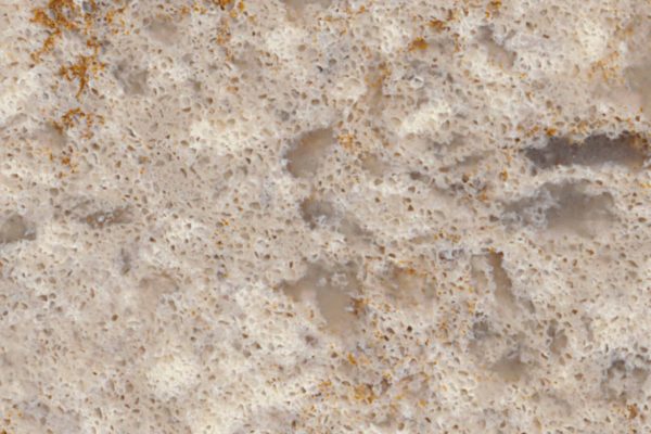 Chakra Beige Quartz countertop featuring rich beige tones with subtle gold, cream, and grey accents