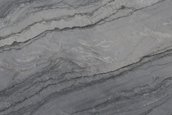 Mercury Gray Quartzite countertop showcasing rich grey tones with striking patterns