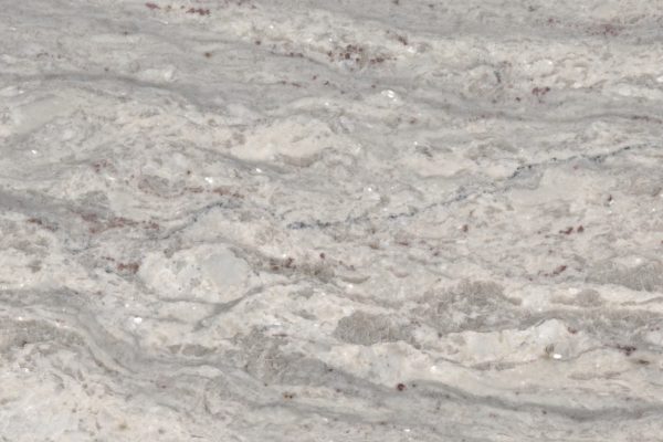 New River White Granite countertop featuring soft white tones with subtle grey veining and specks