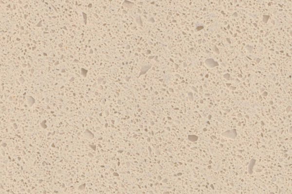 Pebble Rock Quartz countertop featuring soft beige tones with subtle flecks