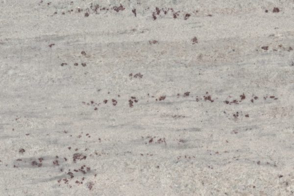 River White Granite countertop featuring gentle white and grey tones with soft burgundy accents