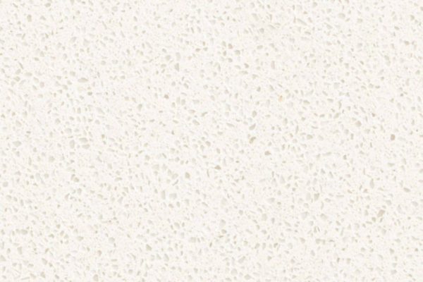 Snow White Quartz countertop featuring pristine white with subtle speckles