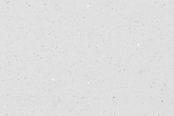 Stellar White Quartz countertop with pristine white surface and delicate reflective flecks