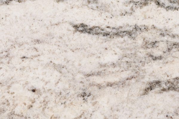 White Valley Granite countertop featuring creamy white and soft grey tones with darker veining